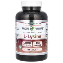 L-Лізин L-Lysine 1000 mg Amazing Nutrition 180 таблеток L-Лізин L-Lysine 1000 mg Amazing Nutrition 180 таблеток