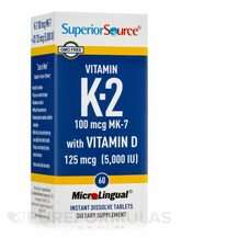 Витамин D, Vitamin K2 100 mcg Mk7 with Vitamin D 125 mcg 5000 ...