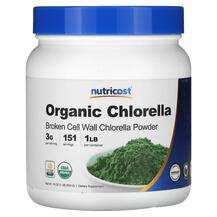 Nutricost, Organic Chlorella Powder, Хлорела, 454 г