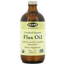 Flora, Certified Organic Flax Oil, 500 ml