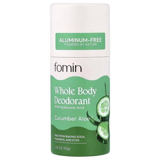 Основне фото товара Fomin, Whole Body Deodorant Cucumber Aloe, Дезодорант, 50 г