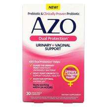 Azo, Dual Protection Urinary + Vaginal Support, 30 Once Daily ...