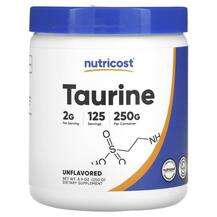 Nutricost, Taurine Unflavored, L-Таурин, 250 г