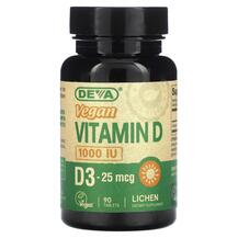 Вітамін D3 Vegan Vitamin D 1000 IU Deva 90 таблеток Вітамін D3 Vegan Vitamin D 1000 IU Deva 90 таблеток