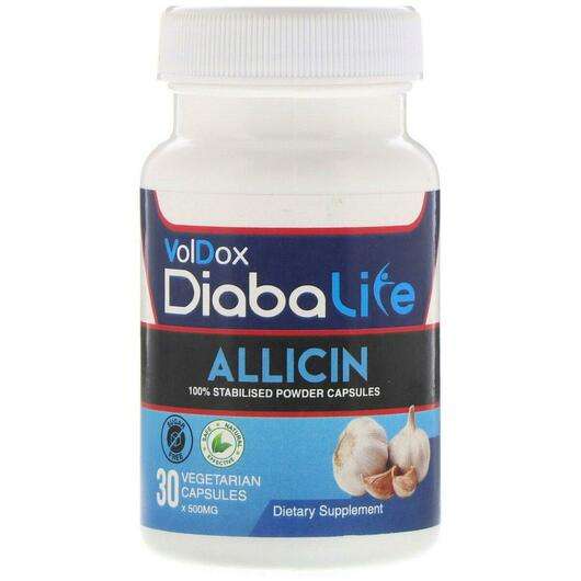 Основне фото товара Allimax, Diabalife Allicin 500 mg, 30 капсул