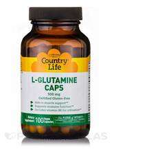 L-Глутамін L-Glutamine Caps 500 with B-6 Country Life