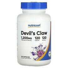 Nutricost, Devil's Claw 1200 mg, Кіготь диявола, 120 капсул