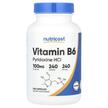 Nutricost, Vitamin B6 100 mg, Вітамін B, 240 капсул