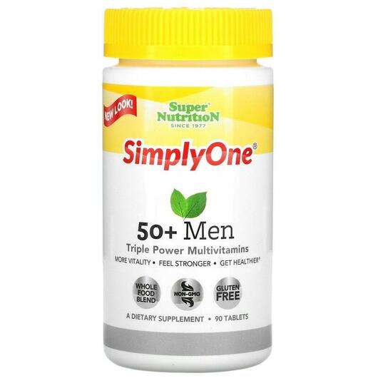 Основное фото товара Мультивитамины для мужчин 50+, SimplyOne 50+ Men Triple Power ...