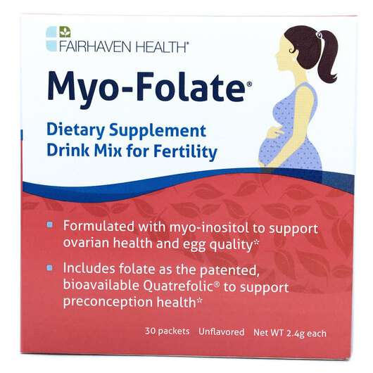 Основне фото товара Fairhaven Health, Myo-Folate, Міо-інозитол та Фолат, 30 шт