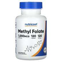 Nutricost, Methyl Folate 1000 mcg, L-5-метилтетрагідрофолат, 1...