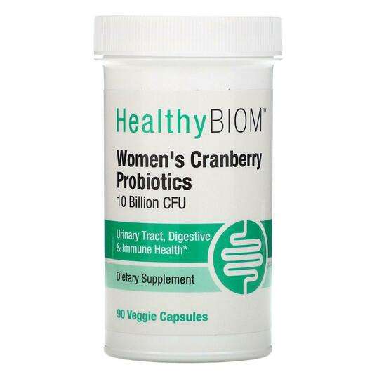 Основное фото товара HealthyBiom, Клюква, Women's Cranberry Probiotics 10 Billion C...