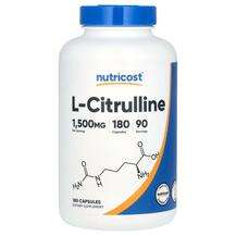 Nutricost, L-Citrulline 1500 mg, 180 Capsules