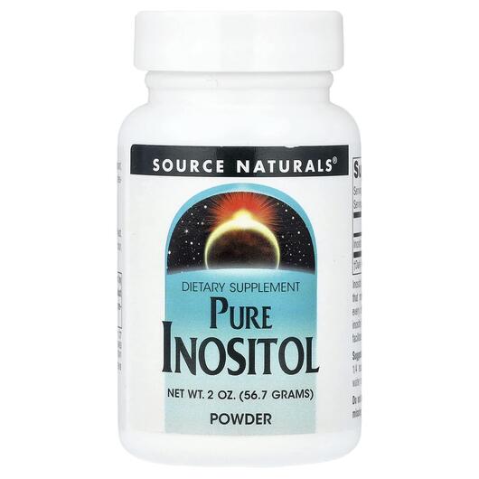 Основне фото товара Pure Inositol Powder Основне фото товара Source Naturals, Pure Inositol Powder, Вітамін B8 Інозитол, 56.7