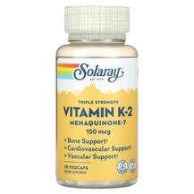 Solaray, Vitamin K-2 Menaquinone-7 150 mcg, Вітамін K2 MK-7 15...