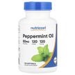 Nutricost, Мята перечная Масло, Peppermint Oil 50 mg, 120 капсул