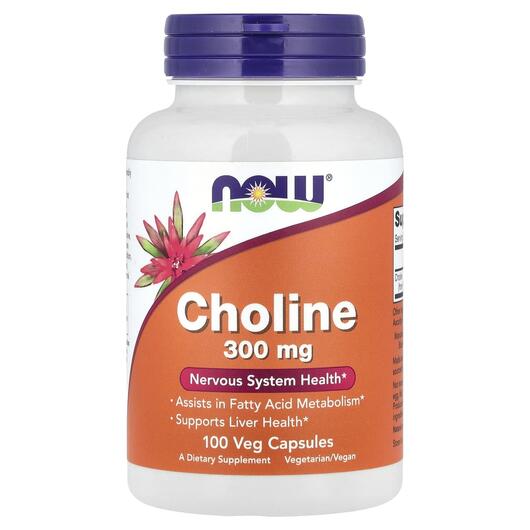 Основне фото товара Choline Основне фото товара NOW Foods, Choline, Холін, 100 капсул