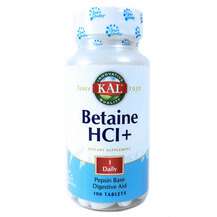 KAL, Betaine HCl+, Бетаин HCl +, 100 таблеток