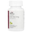 Фото товару Chewable Iron with Vitamin C Lemon & Lime 60 mg, Залізо, 90 т