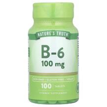 Vitamin B-6 100 mg Витамин B6 Пиридоксин Nature's Truth