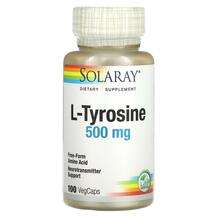 Solaray, L-Тирозин, L-Tyrosine 500 mg, 100 капсул