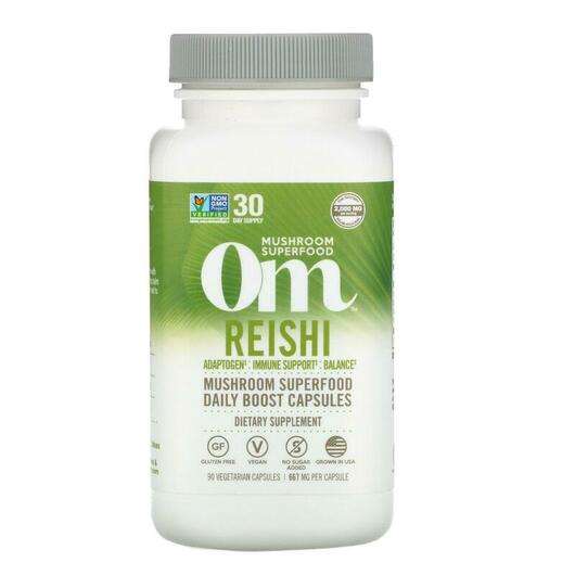 Основне фото товара Organic Mushroom Nutrition, Reishi 667 mg 90 Vegetarian, Гриби...