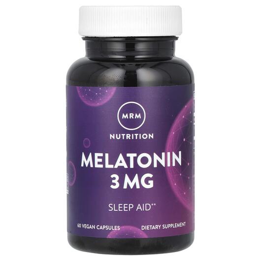 Основне фото товара Nutrition Melatonin 3 mg Основне фото товара MRM, Nutrition Melatonin 3 mg, Мелатонін, 60 капсул