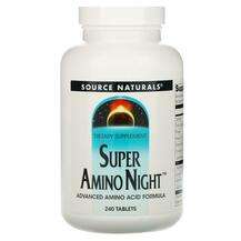 Source Naturals, Супер Амино Ночь, Super Amino Night 240, 240 ...