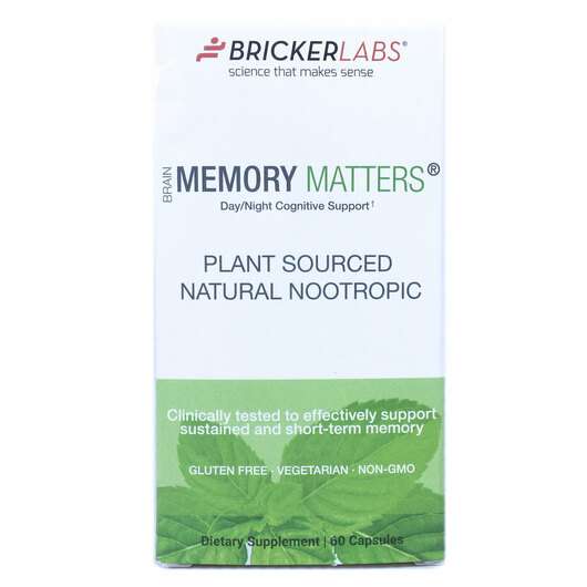 Основне фото товара Bricker Labs, Memory Matters, Підтримка мозку, 60 капсул