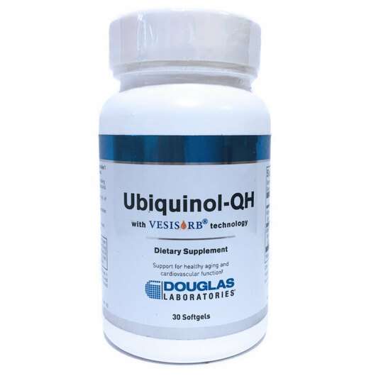 Основное фото товара Douglas Laboratories, Убихинол, Ubiquinol-QH with VESIsorb, 30...