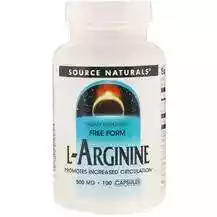 Source Naturals, L-Arginine Free Form 500 mg, L-Аргінін у віль...