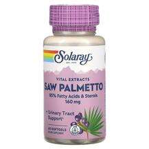 Solaray, Vital Extracts Saw Palmetto 160 mg, 60 Softgels