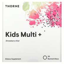 Thorne, Kids Multi+ Ages 4-12 Strawberry Kiwi, 30 Nutrient Discs