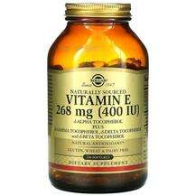 Solgar, Витамин Е 268 мг 400 МЕ, Vitamin E 268 mg 400 IU, 250 ...