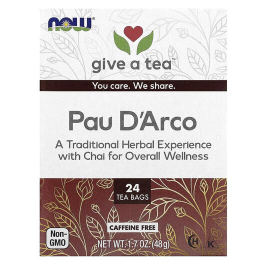 Основное фото товара Real Tea Pau D'Arco Caffeine-Free 24 Tea Bags 1 Основное фото товара Real Tea Pau D'Arco Caffeine-Free 24 Tea Bags 1, Органически