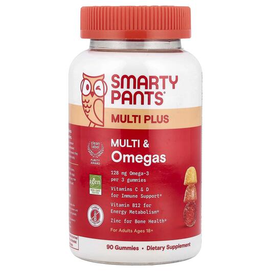 Основне фото товара Multi Plus Multi & Omegas Gummies Lemon Orange, Омега 3, 90 т