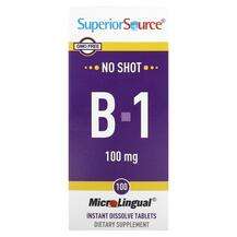 Superior Source, Витамин B1 Тиамин, B-1 100 mg, 100 таблеток