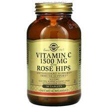 Solgar, Vitamin C with Rose Hips 1500 mg, Вітамін C 1500 мг, 9...