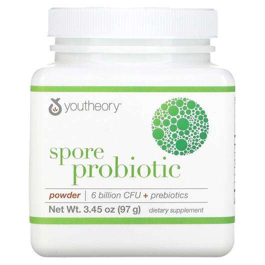Основное фото товара Youtheory, Пробиотики, Spore Probiotic Powder, 97 г