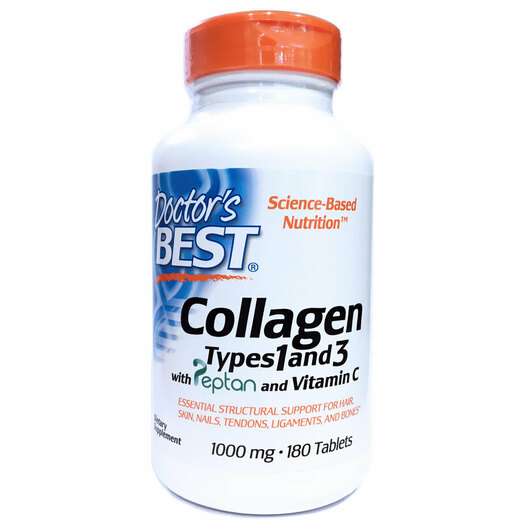 Основне фото товара Doctor's Best, Collagen Types 1 & 3, Колаген з Вітамі...