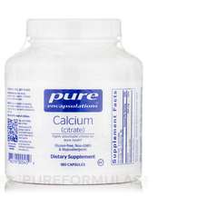 Pure Encapsulations, Calcium citrate, 180 Capsules