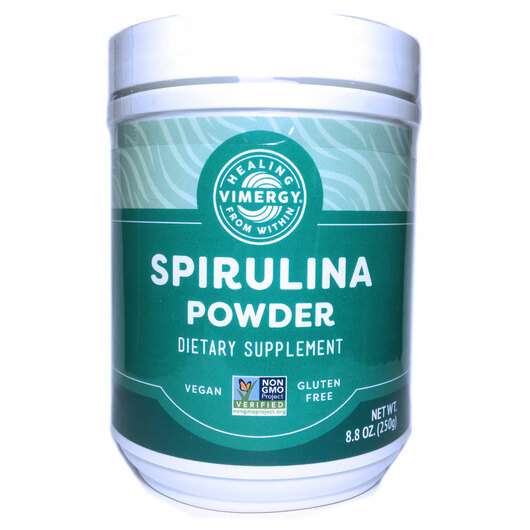 Основне фото товара Vimergy, Spirulina Powder, Спіруліна, 250 г