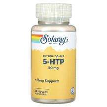 Solaray, 5-HTP 50 mg, 5-гідрокситриптофан, 60 капсул