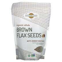 Earthtone Foods, Organic Whole Brown Flax Seeds, 453 g
