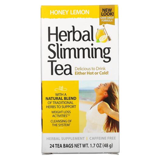 Основне фото товара Herbal Slimming Tea Honey Lemon Caffeine, Чай для схуднення, 24 п