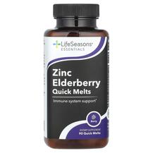 Zinc Elderberry Quick Melts Berry Цинк LifeSeasons