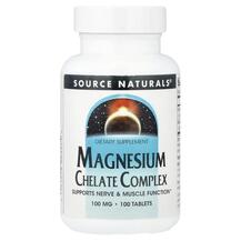 Magnesium Chelate Complex 100 mg Магний Source Naturals
