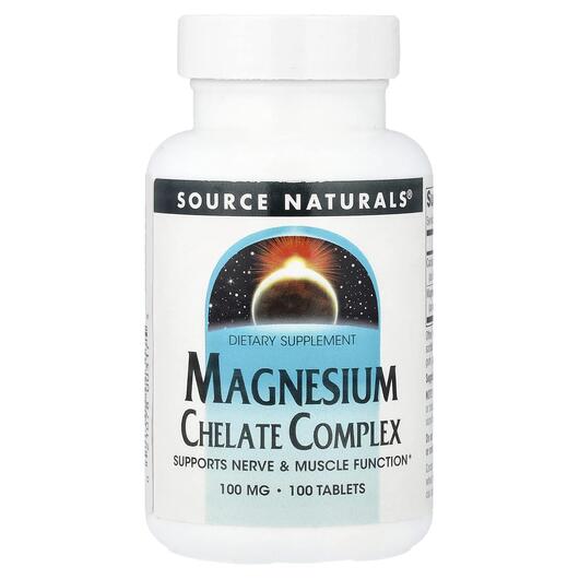 Основное фото товара Magnesium Chelate Complex 100 mg Основное фото товара Магний, Magnesium Chelate Complex 100 mg, 100 таблеток
