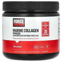 Force Factor, Коллаген, Marine Collagen Powder Unflavored, 168 г
