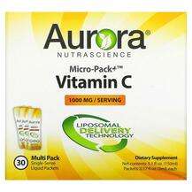Aurora, Micro-Pack+ Vitamin C 1000 mg 30 Packets, 5 ml Each